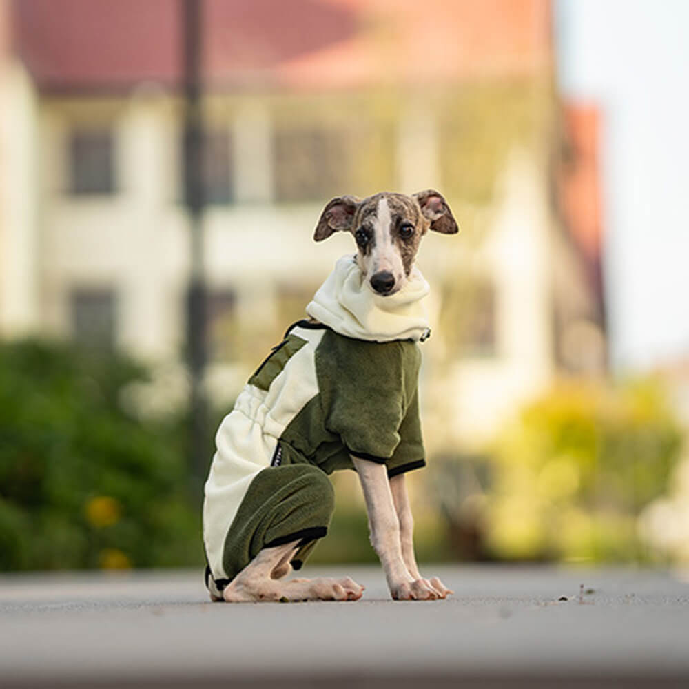 Mono polar de cobertura total para perros con cuello extraíble