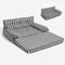 Cama de sofá de perros plegable de perros plegable impermeable de rayas - siesta soleada