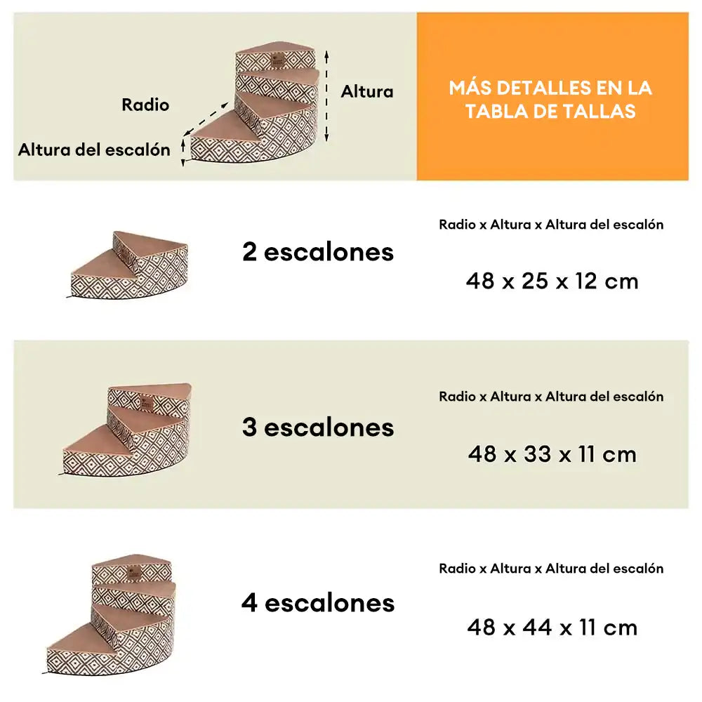 Escalera para mascotas de imitación de cuero repelente al agua y desmontable - StepEase