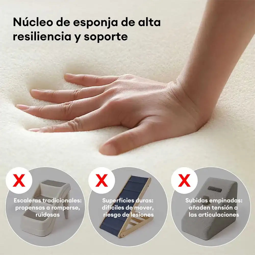 Escalera para mascotas de imitación de cuero repelente al agua y desmontable - StepEase