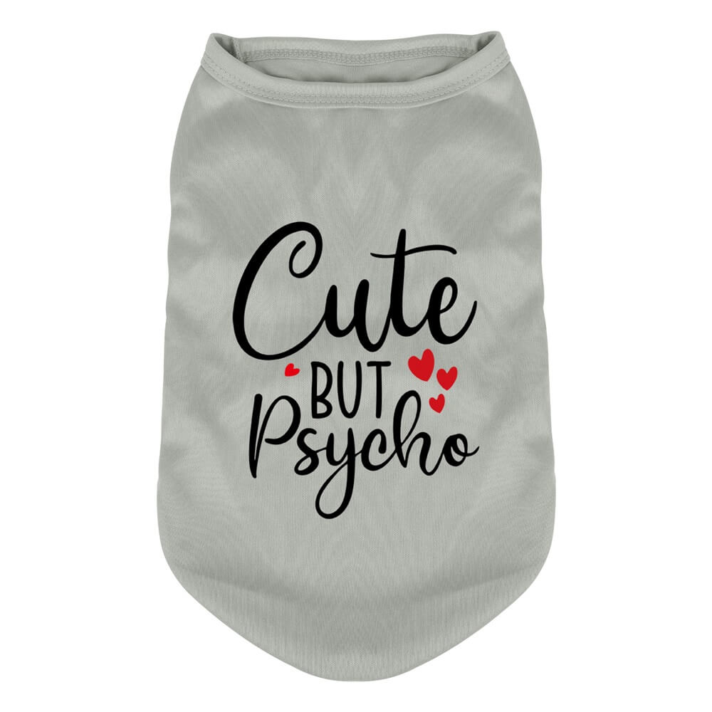 Chaleco para perros "Cute but Psycho": ropa para perros elegante y divertida