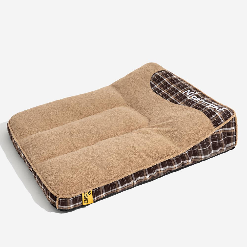 Cama ortopédica rectangular extragrande y lavable para perros, de peluche y esponjoso - Night-night