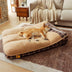 Cama de perros rectángulo de peluche de peluche extravagante extra grande - noche nocturna