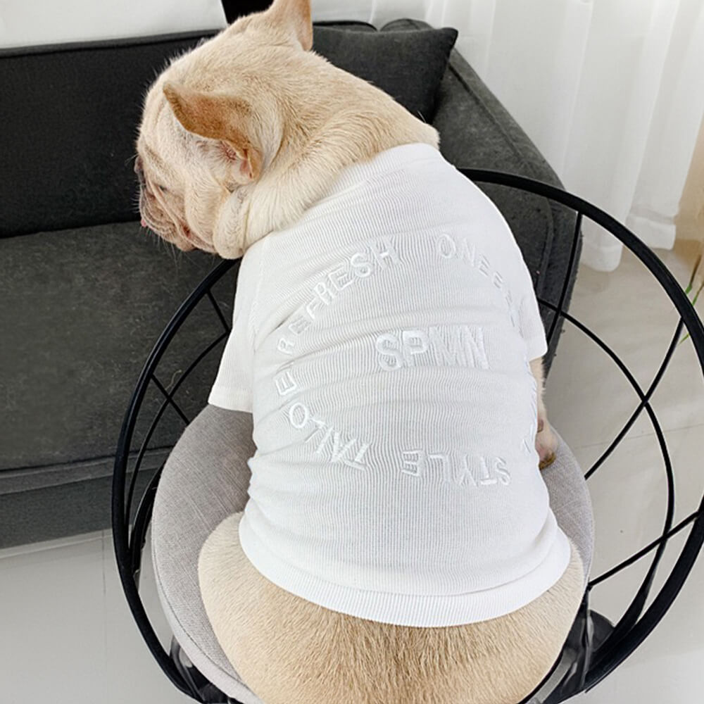 Sudadera elegante de manga larga bordada para mascotas y su dueño, ropa a juego