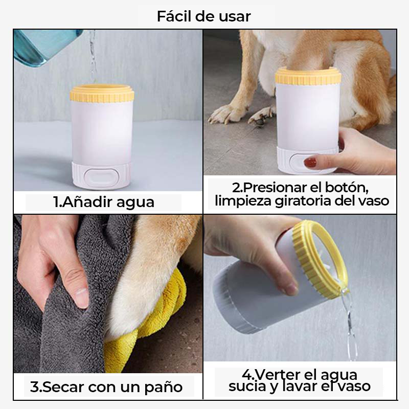 Limpiador portátil de patas de perro