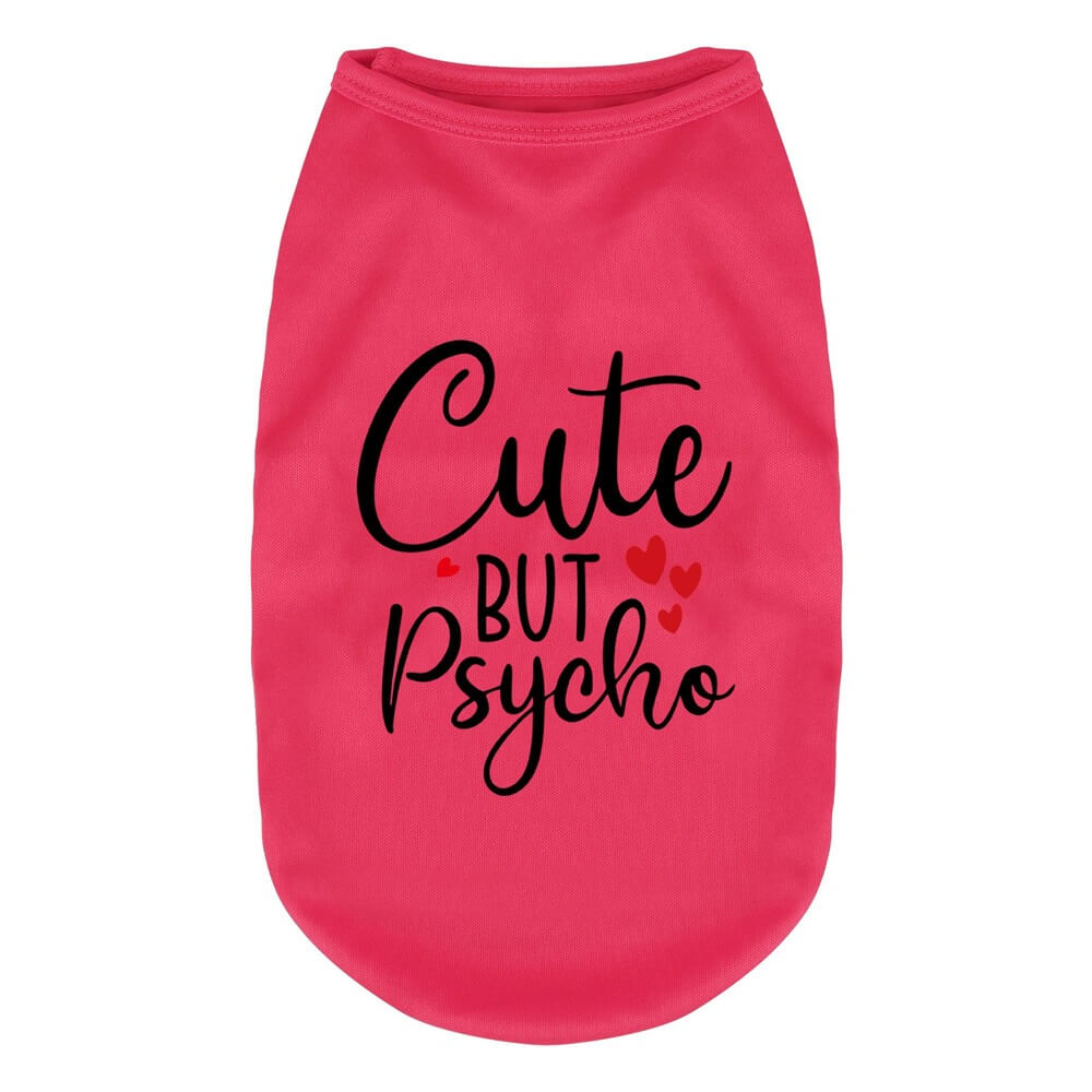 Chaleco para perros "Cute but Psycho": ropa para perros elegante y divertida