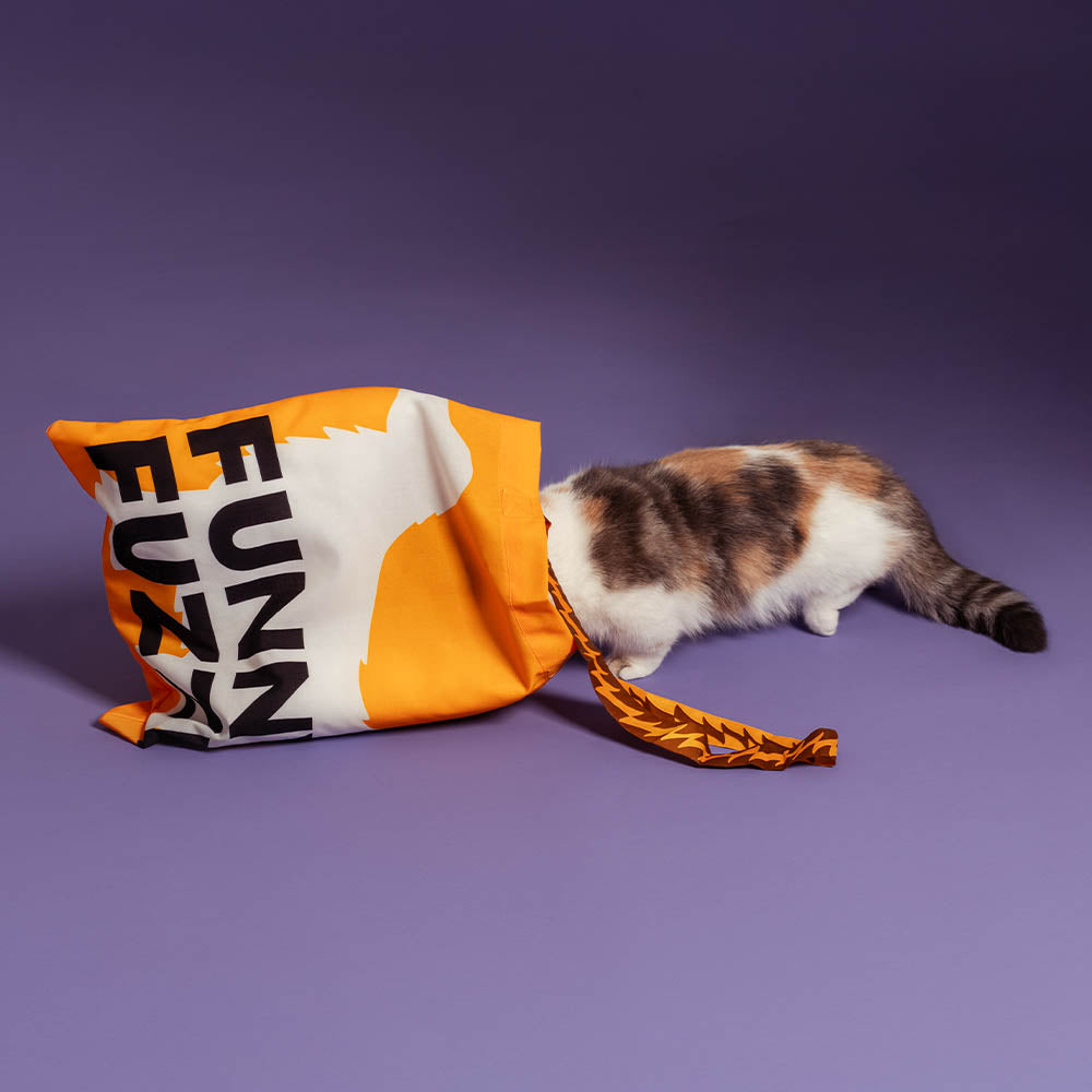 FUNNYFUZZY - Bolsa de lona plegable reciclada - Colas que se mueven