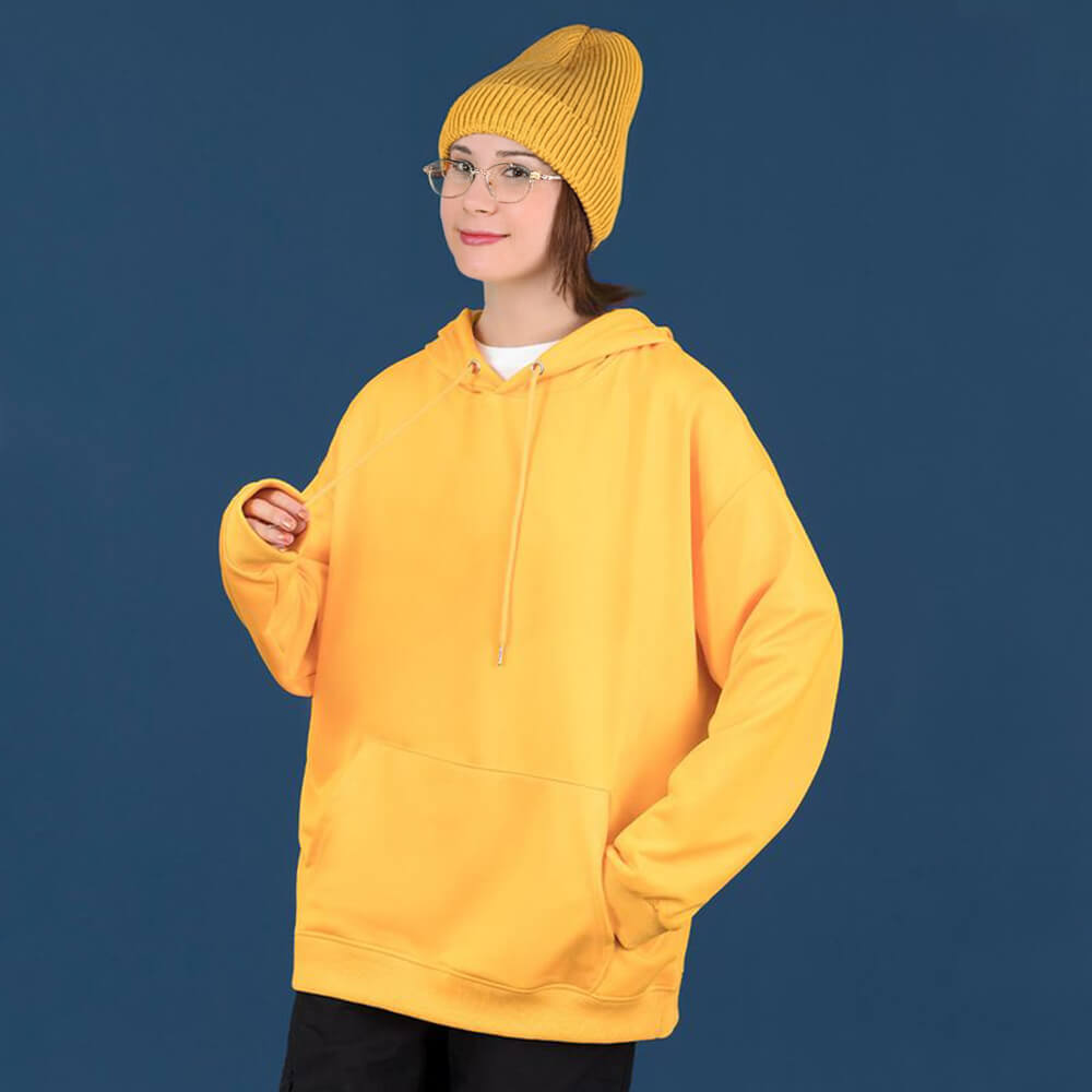 Sudadera con capucha de color sólido para combinar con el perro y su dueño