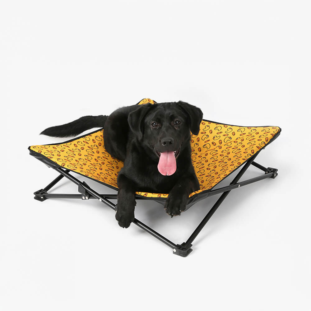 Cama para perros plegable y lavable para exteriores con múltiples patrones