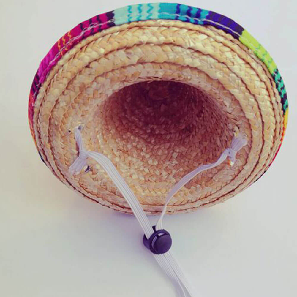 Sombrero de paja popular para el sol con forma de mini gato