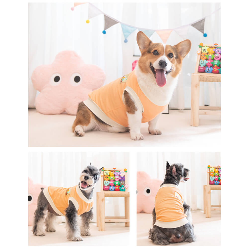 Camiseta ligera para perros, chaleco antidesprendimiento y ropa para mascotas a prueba de frío