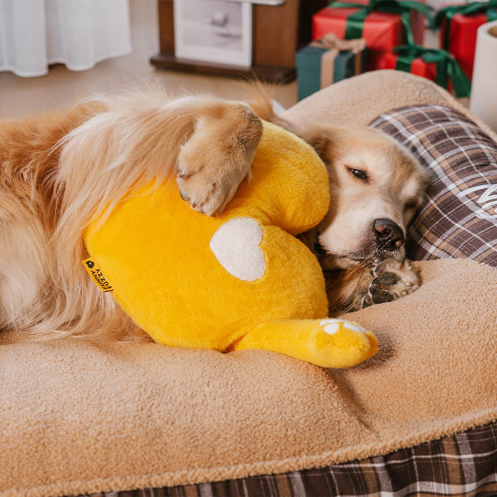 FUNNYFUZZY - Almohada de peluche acogedora con forma de corazón