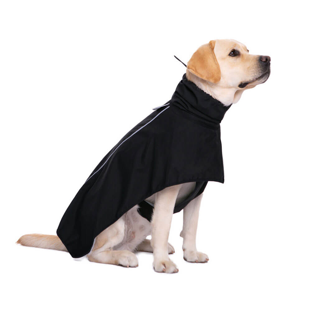 Poncho Impermeable para Perros Grandes con Tiras Reflectantes