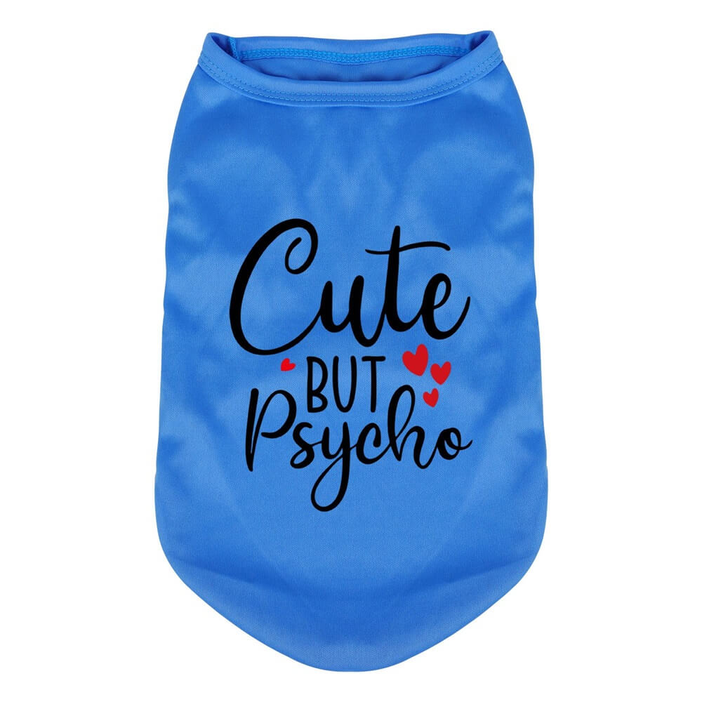 Chaleco para perros "Cute but Psycho": ropa para perros elegante y divertida