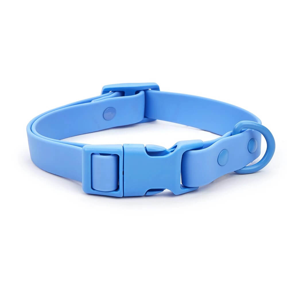 Collar ajustable de PVC resistente al agua y duradero para mascotas: colores personalizables