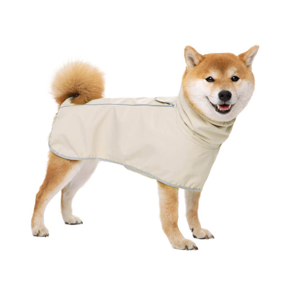 Poncho Impermeable para Perros Grandes con Tiras Reflectantes