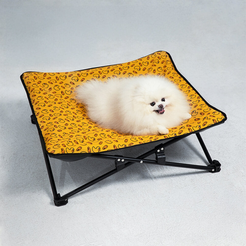 Cama para perros plegable y lavable para exteriores con múltiples patrones