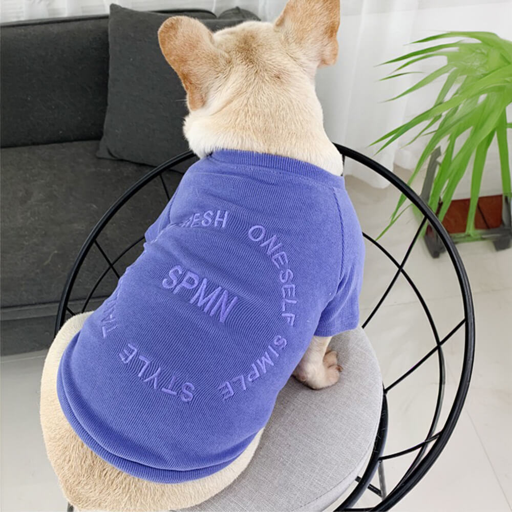 Sudadera elegante de manga larga bordada para mascotas y su dueño, ropa a juego