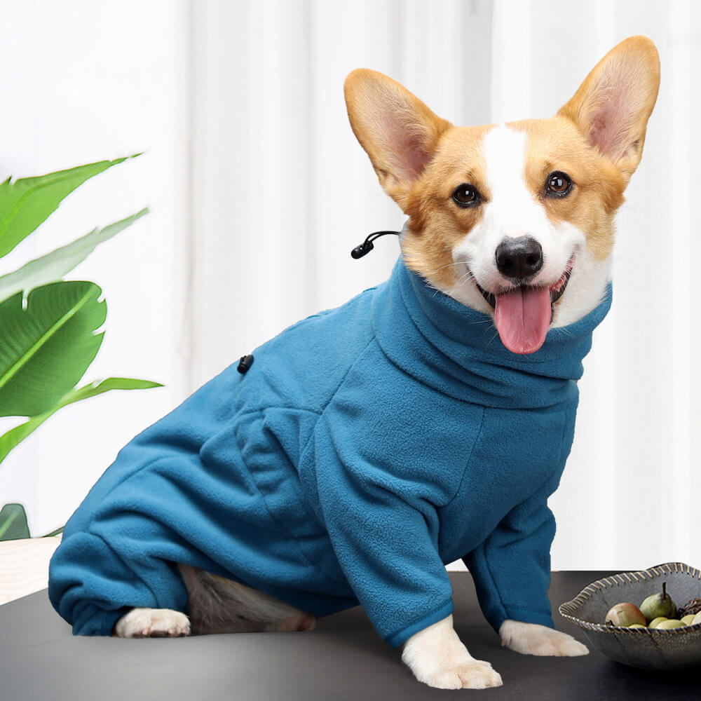 Traje polar para perros: cálido y acogedor para todo el cuerpo en climas fríos