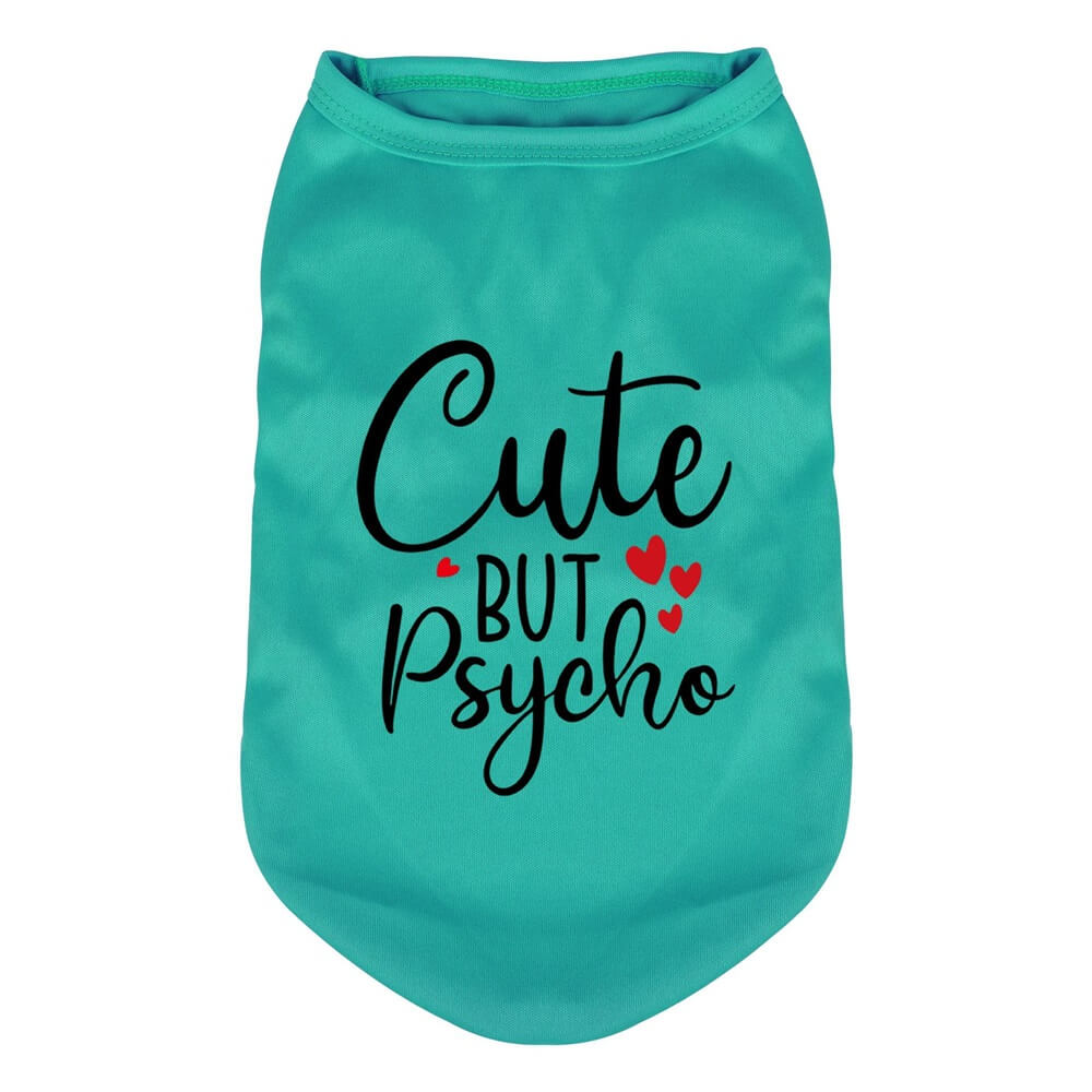 Chaleco para perros "Cute but Psycho": ropa para perros elegante y divertida