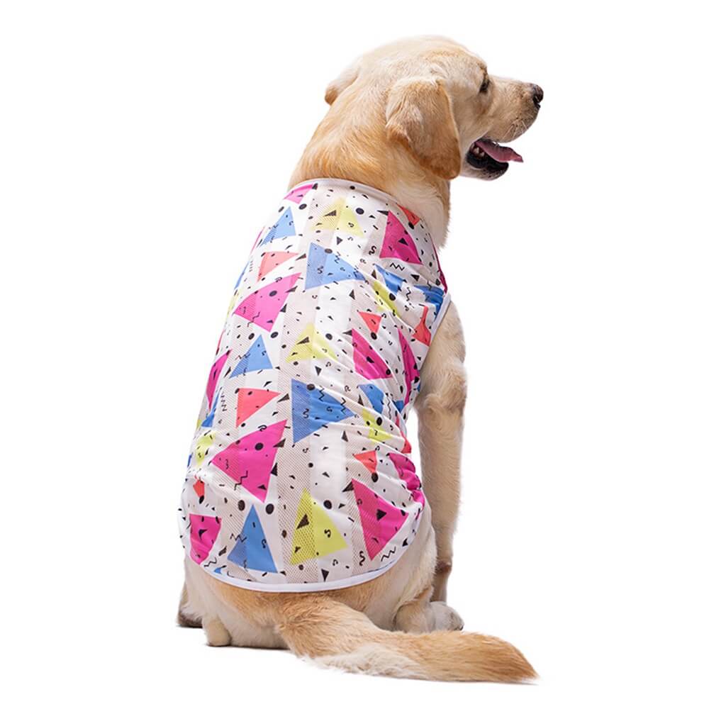 Ropa para perros finos Golden Retriever Labrador patrón transpirable chaleco de protección solar