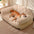 Cómodo sofá cama para perros y gatos, extraíble, lavable y cálido con soporte completo
