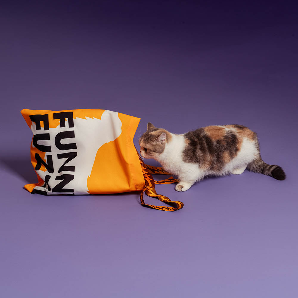 FUNNYFUZZY - Bolsa de lona plegable reciclada - Colas que se mueven