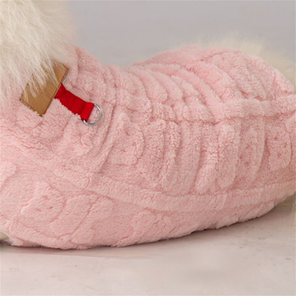 Chaleco de peluche y acogedor para perros: perfecto para abrigarlos en invierno