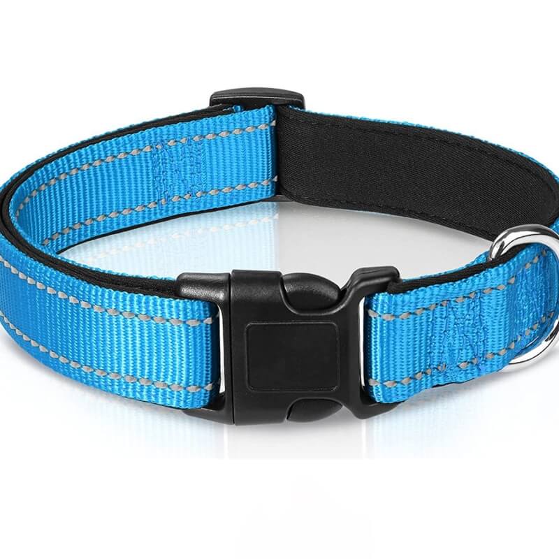 Collar Ajustable de Seguridad Reflectante de Nylon para Perros