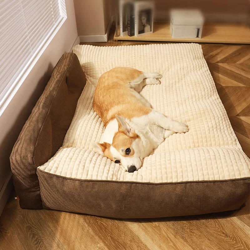 Funda de cama tipo almohada para perros y gatos, lavable, grande, gruesa, para todas las estaciones