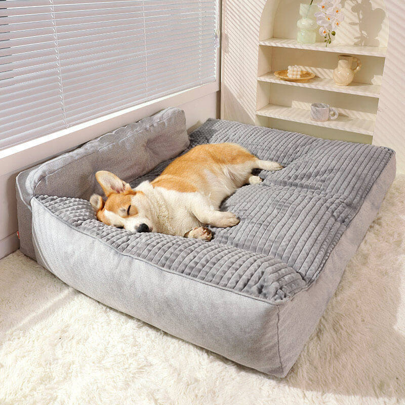 Funda de cama tipo almohada para perros y gatos, lavable, grande, gruesa, para todas las estaciones