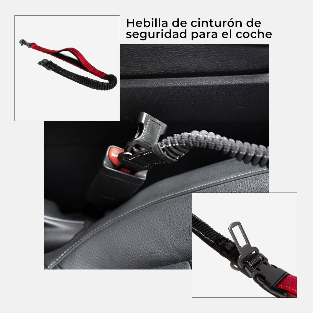 Asiento de coche para perros de primera clase con cama y correa multifuncional manos libres con cinturón de seguridad para asiento