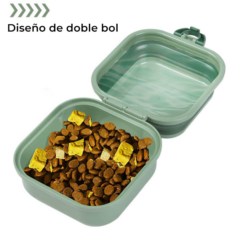 Bol portátil doble plegable para viajes