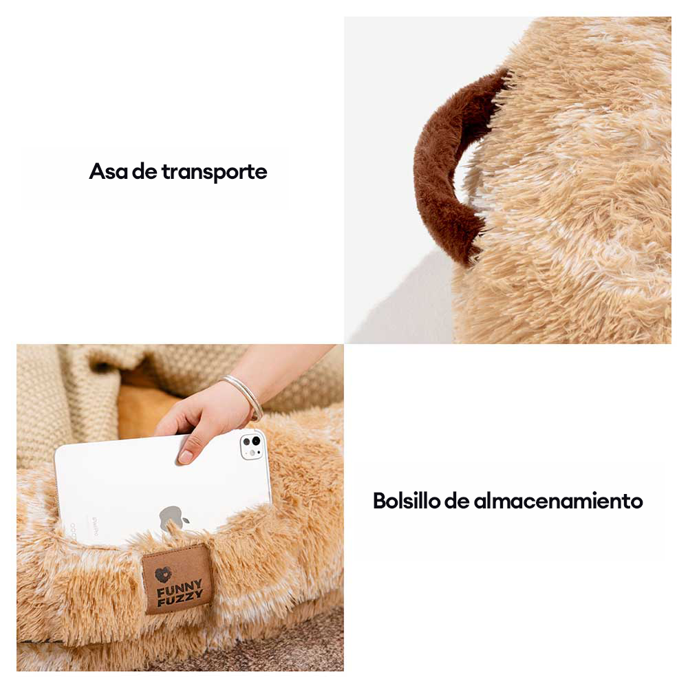 Cama para perros humana clásica, grande y esponjosa Dount - Cuddle Cradle