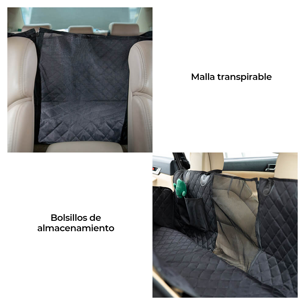 Funda para asiento de coche para perros multifuncional de tela Oxford