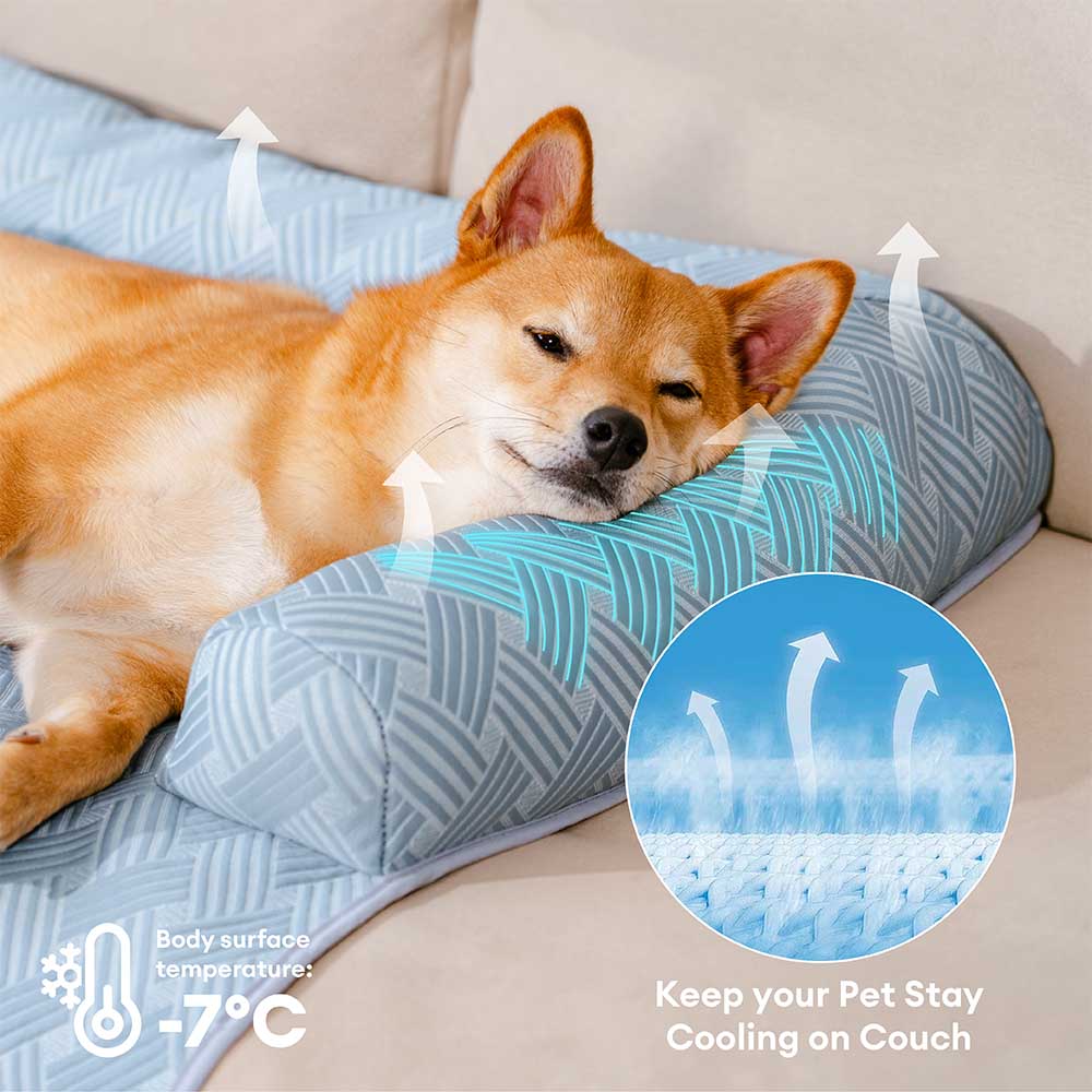 Cubierta de sofá para perros con almohadilla antideslizante y refrigerante - Chill Guard