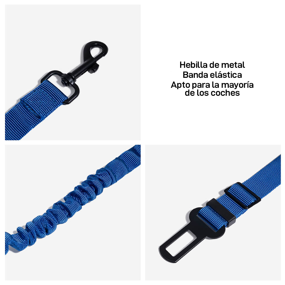 Cinturón de seguridad ajustable y fresco para accesorios de perro