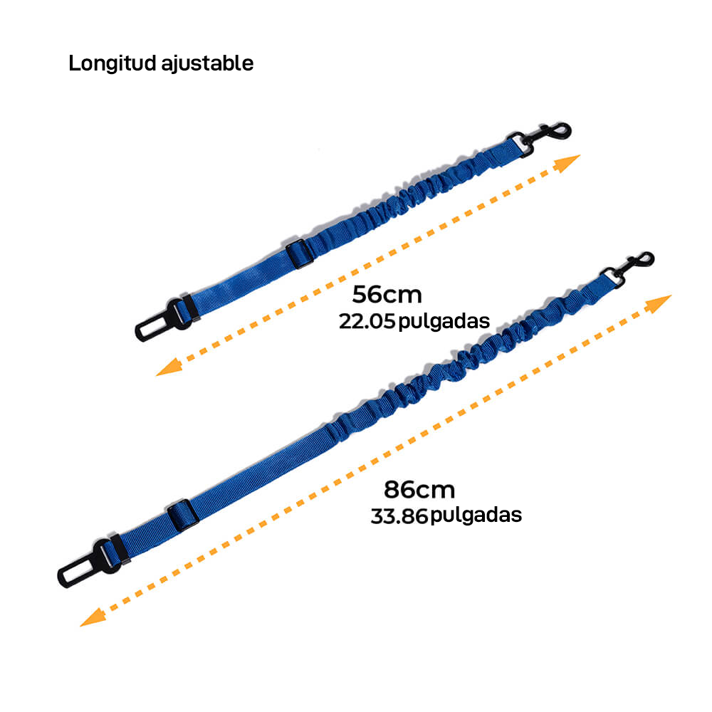 Cinturón de seguridad ajustable y fresco para accesorios de perro