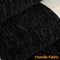 Cubierta clásica de sofá sin deslizamiento de chenille en forma irregular negro