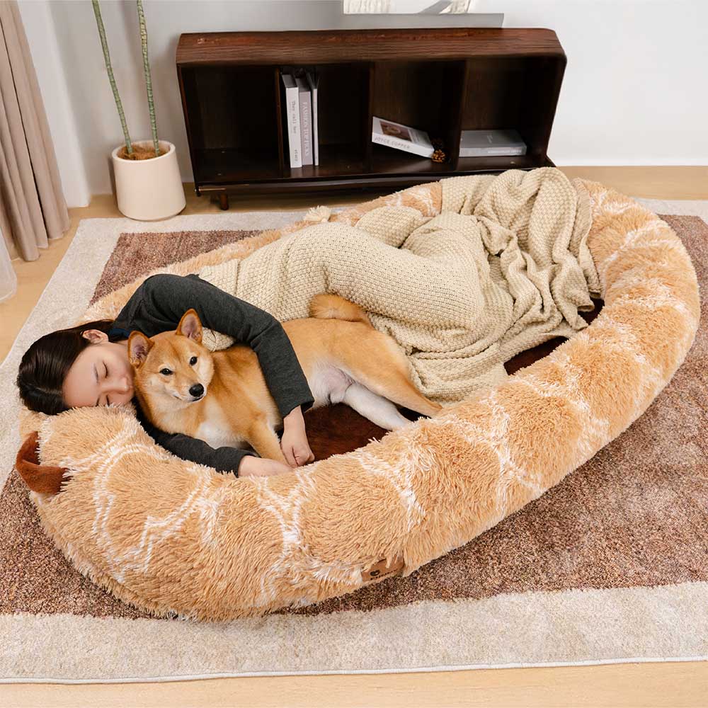 Cama para perros humana clásica, grande y esponjosa Dount - Cuddle Cradle