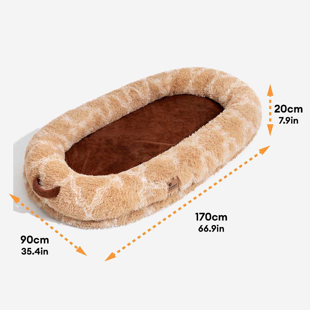 Cama para perros humana clásica, grande y esponjosa Dount - Cuddle Cradle