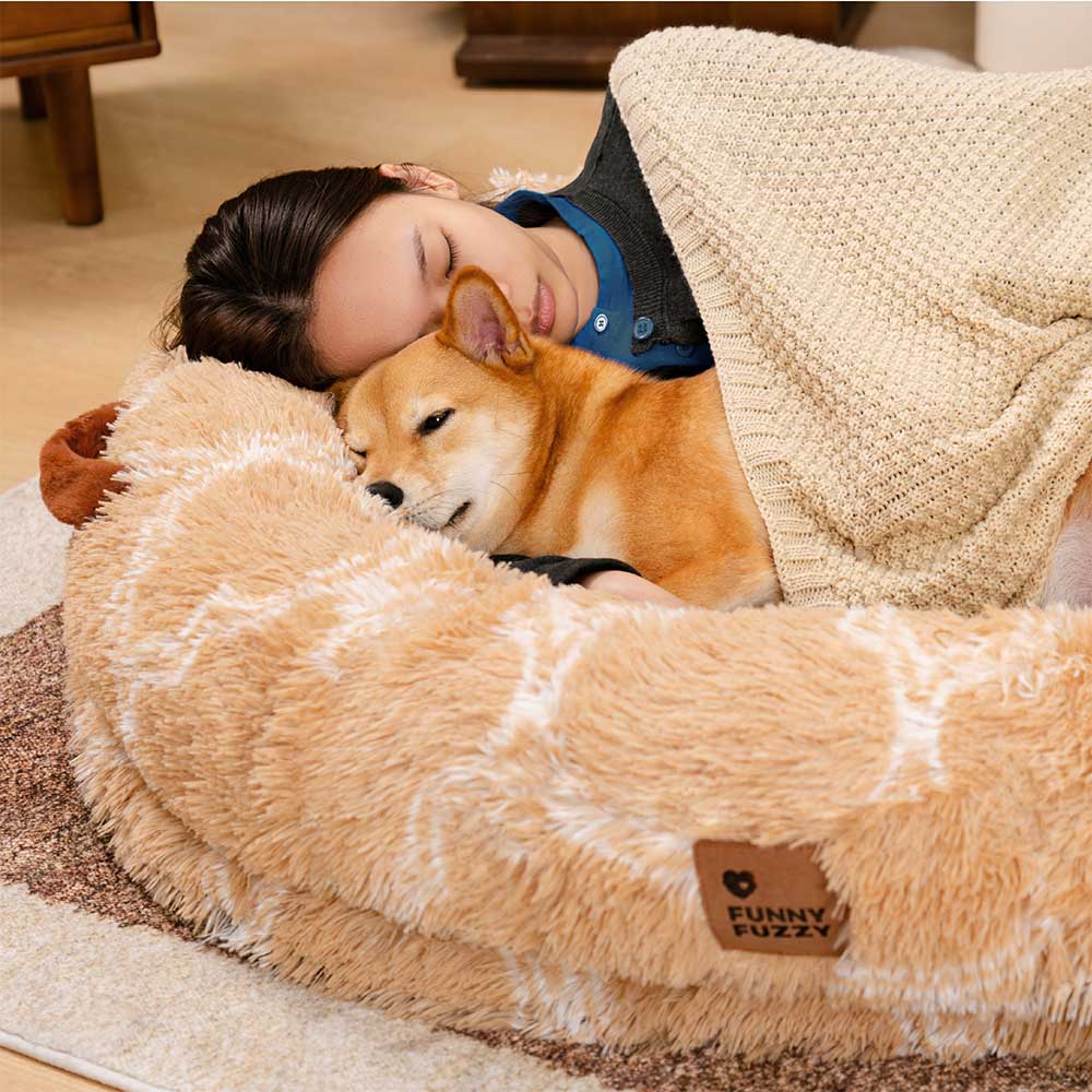 Cama para perros humana clásica, grande y esponjosa Dount - Cuddle Cradle