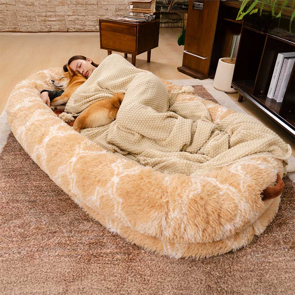 Cama para perros humana clásica, grande y esponjosa Dount - Cuddle Cradle