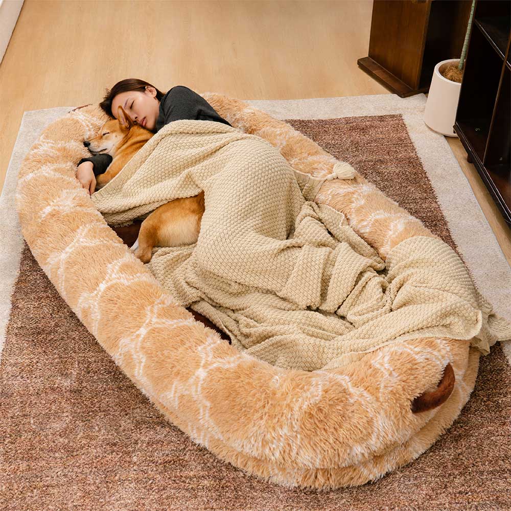 Cama para perros humana clásica, grande y esponjosa Dount - Cuddle Cradle