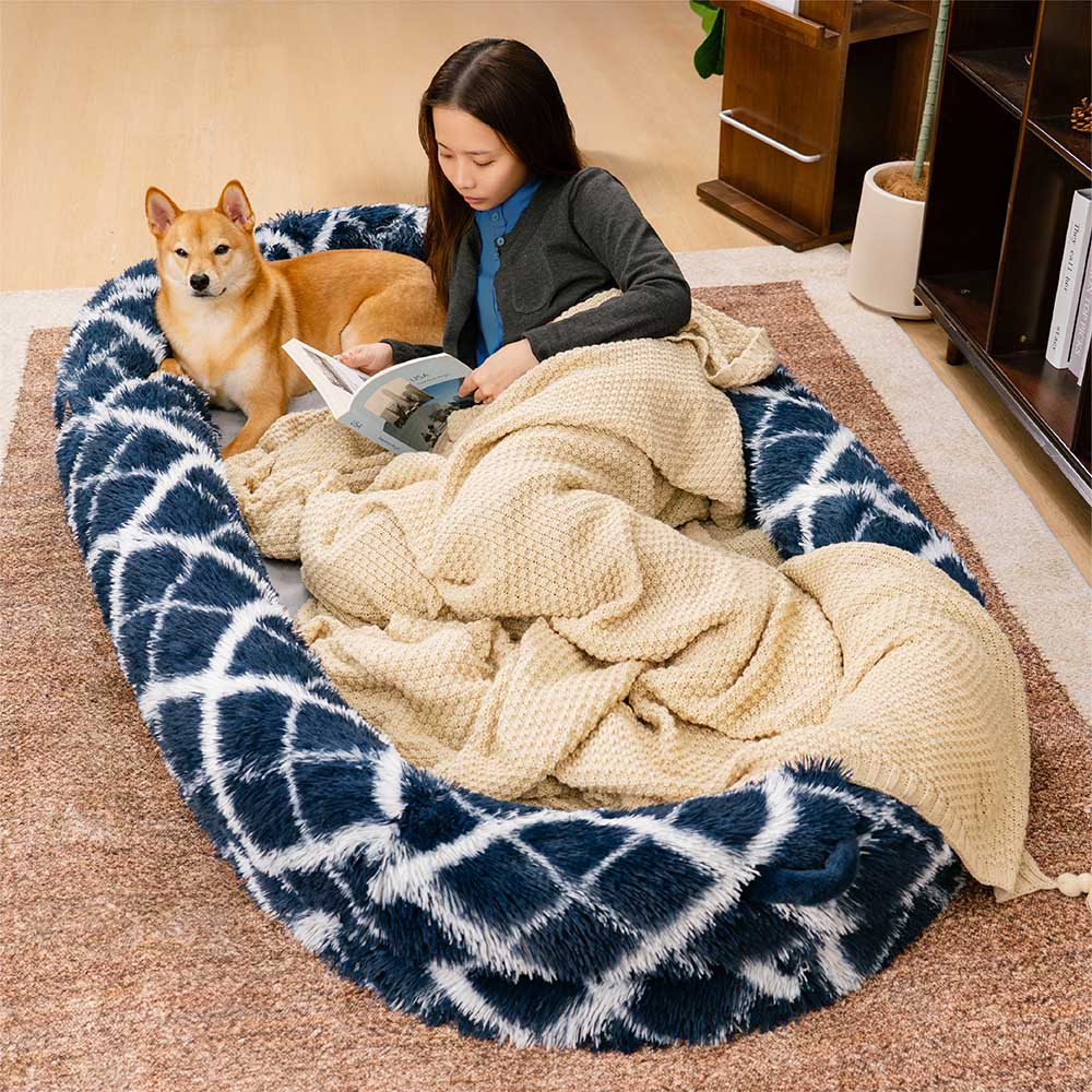 Cama para perros humana clásica, grande y esponjosa Dount - Cuddle Cradle