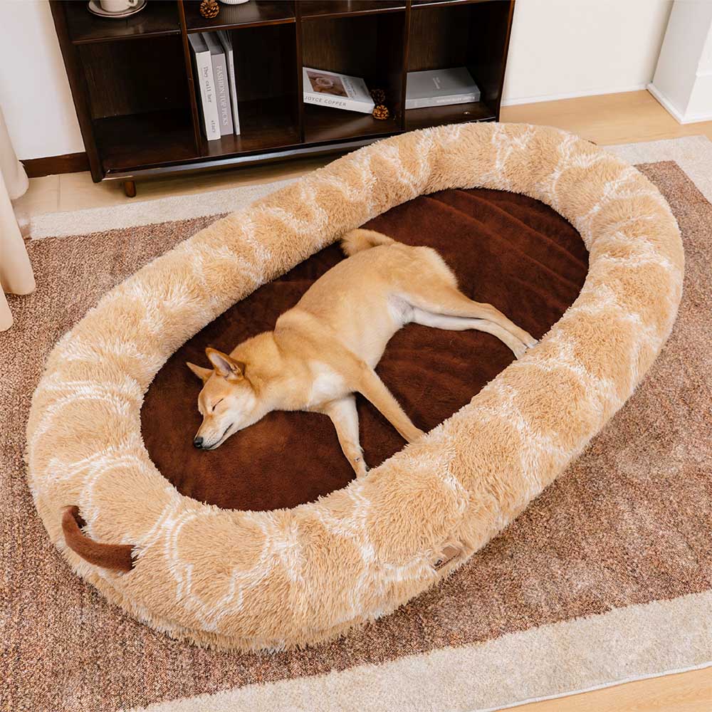 Cama para perros humana clásica, grande y esponjosa Dount - Cuddle Cradle