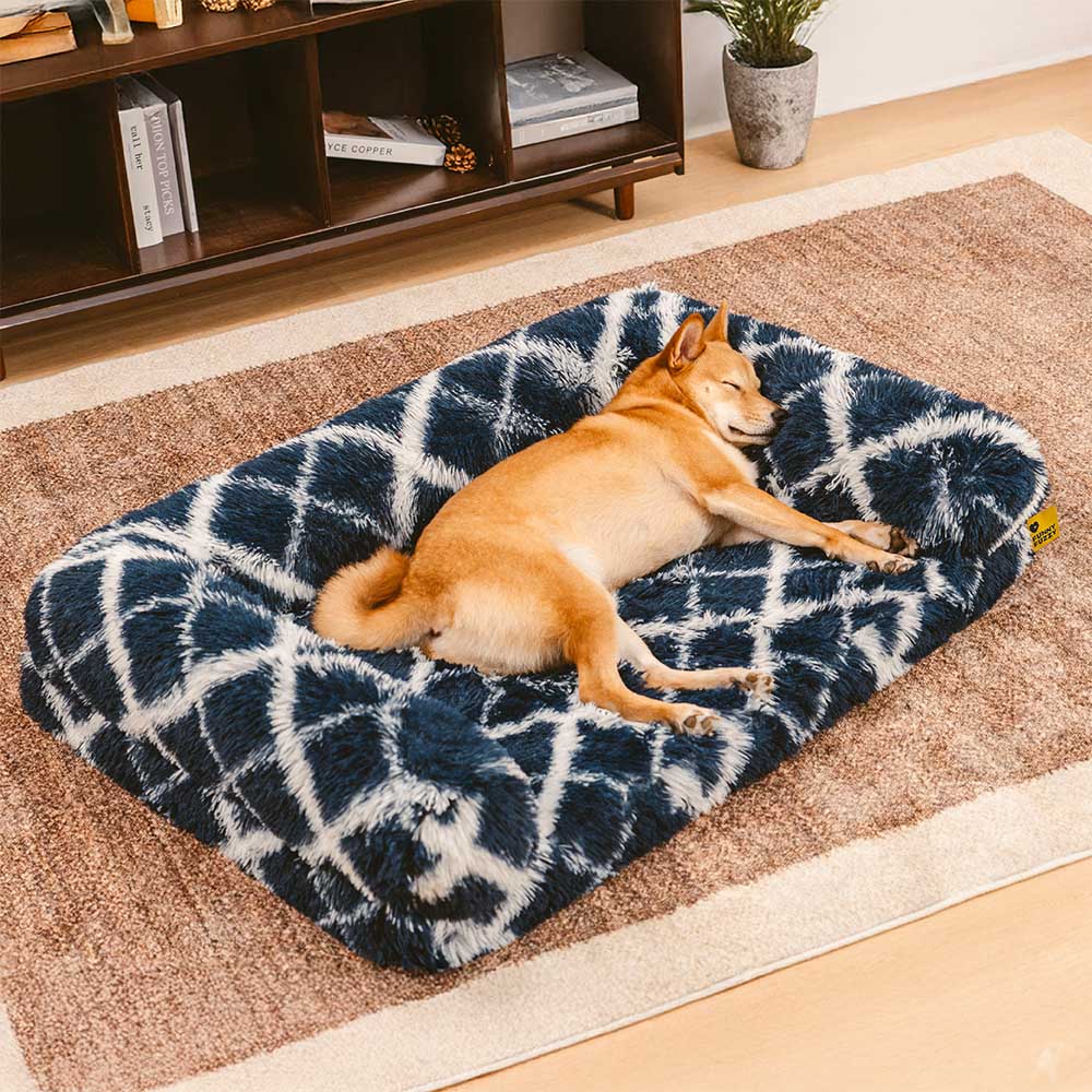 Cama grande y acogedora para perros con edredón plegable