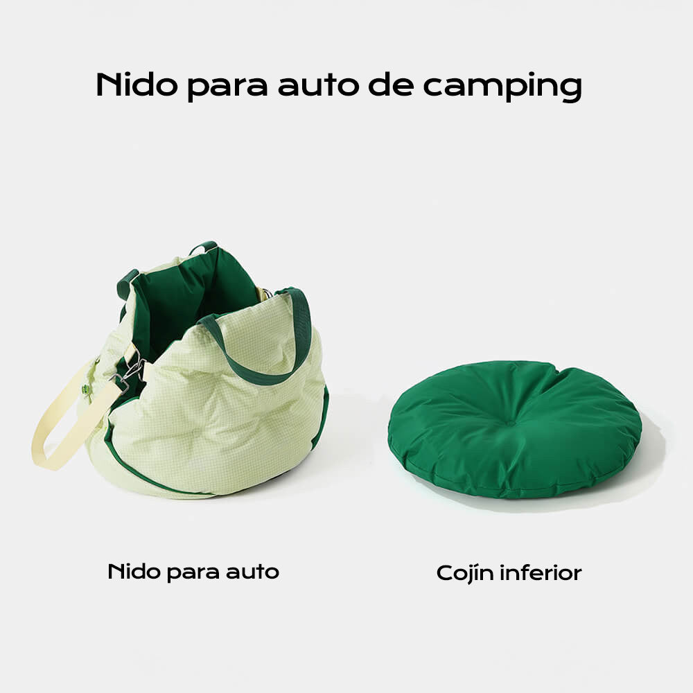 Mochila para asiento de coche portátil, impermeable, plegable, para perros y gatos