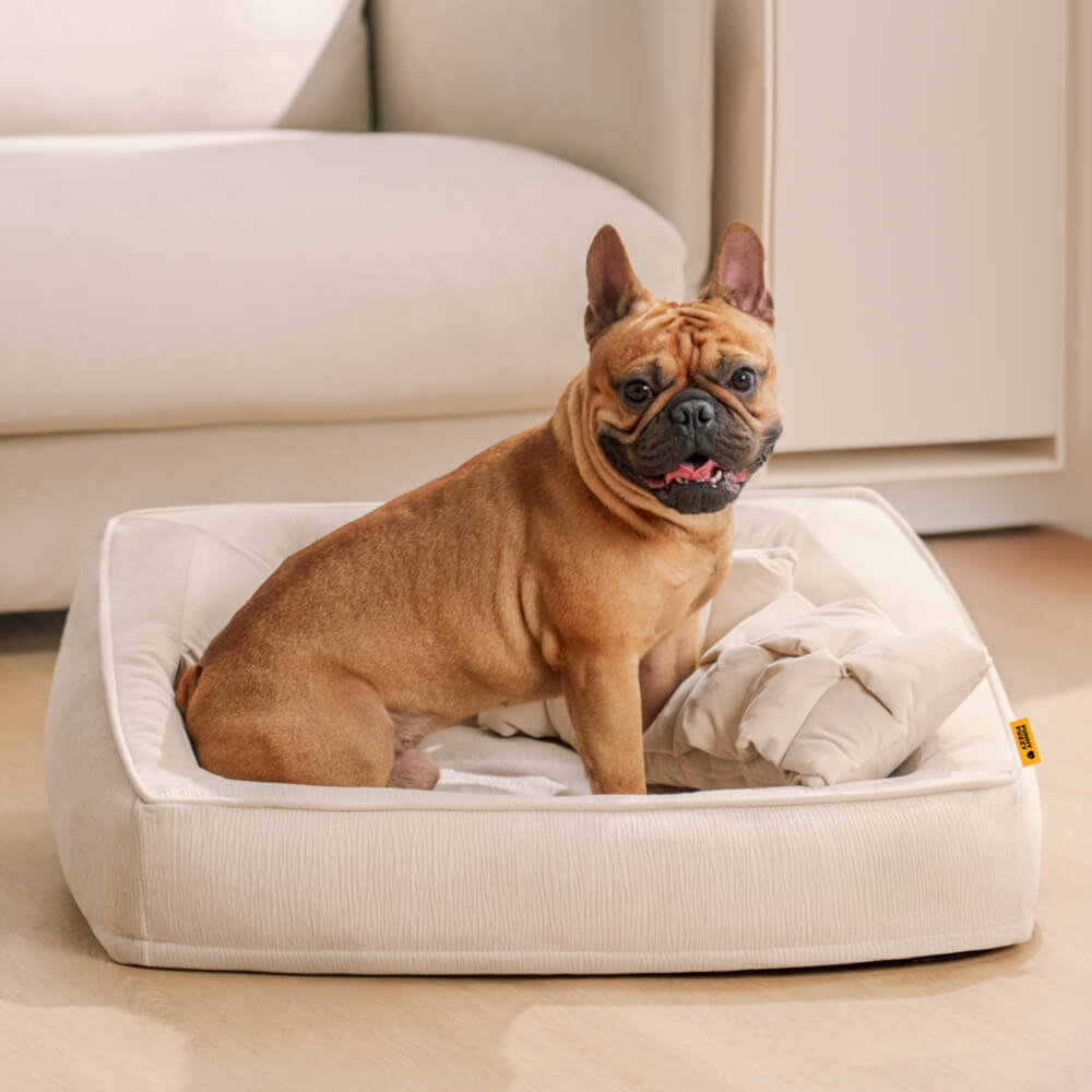 Sofá cama ortopédico cómodo para perros con almohada