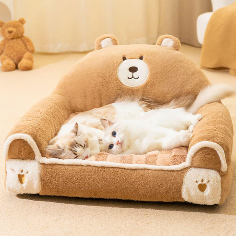 Cómoda cama relajante para mascotas Adorable sofá cama para perros y gatos